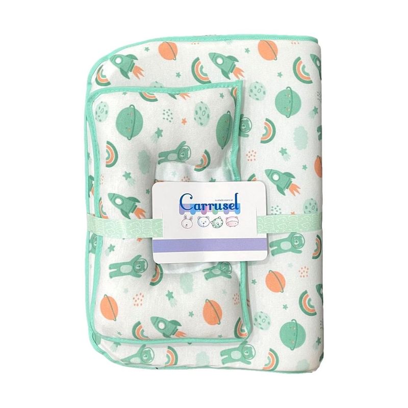 MUNDO BEBE - Cambiador para bebe niño con almohada bebé