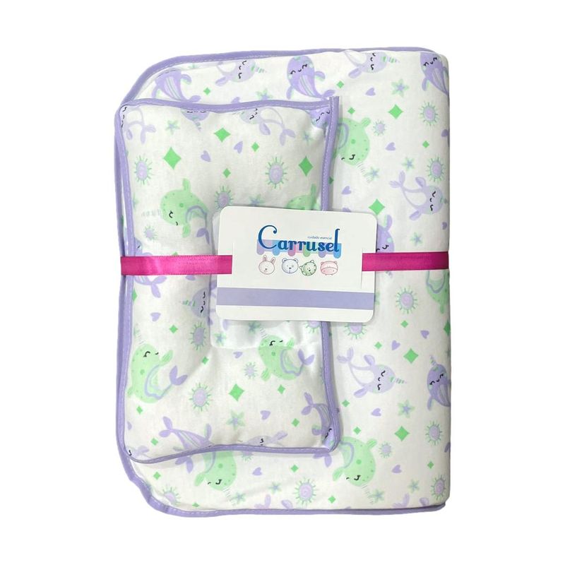 MUNDO BEBE - Cambiador para bebe niña con almohada bebé