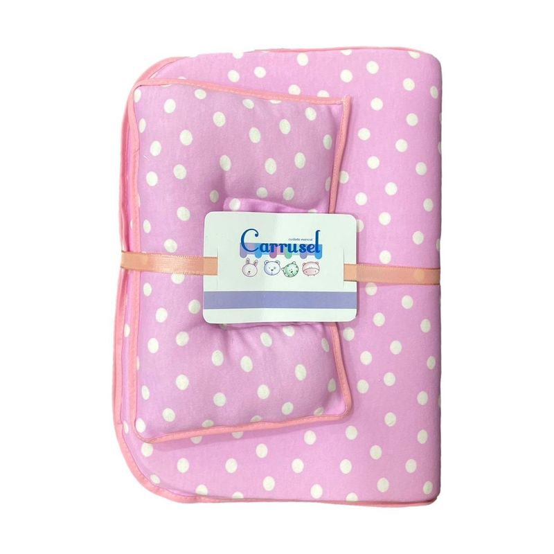 MUNDO BEBE - Cambiador colchoneta  almohada para bebe carrusel