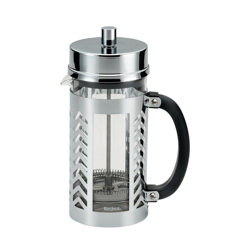 BONJOUR - Prensa francesa 33,8 onzas/ 8 tazas/ 1L, acero inoxidable