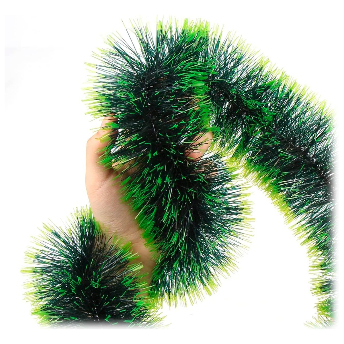 GENERICO - Guirnalda Navideña Frondosa Gruesa 14cmx4m Decorar Navidad