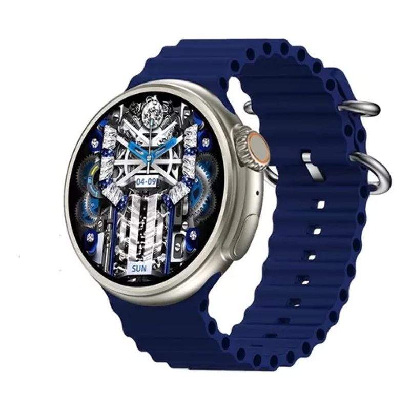 GENERICO - Reloj Inteligente Smartwatch Z78 Ultra NFC Salud Pasos Musica Azul