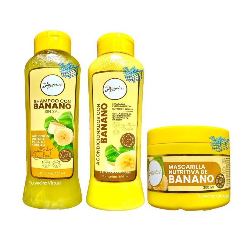ANYELUZ - Kit X3 Nutricion Banano Anyeluz