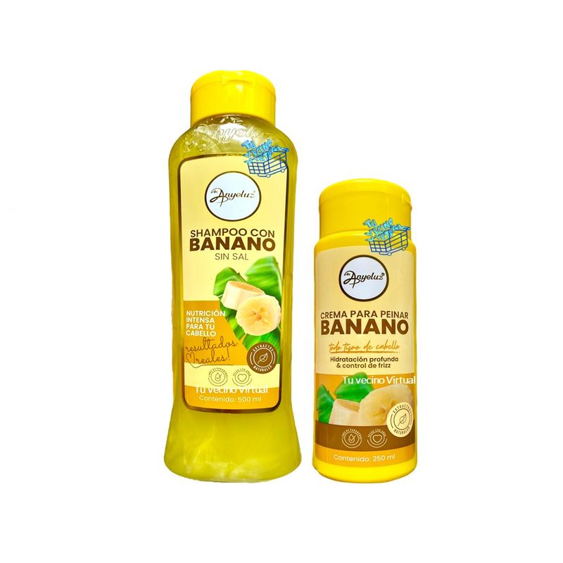 ANYELUZ - Shampoo + Crema Banano Anyeluz