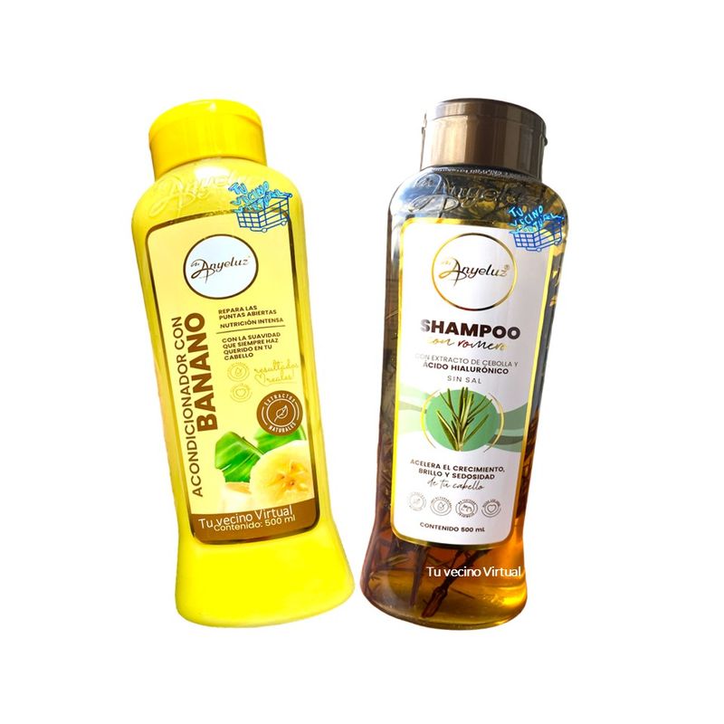 ANYELUZ - Kit X2 Acondicionador Banano Anyeluz