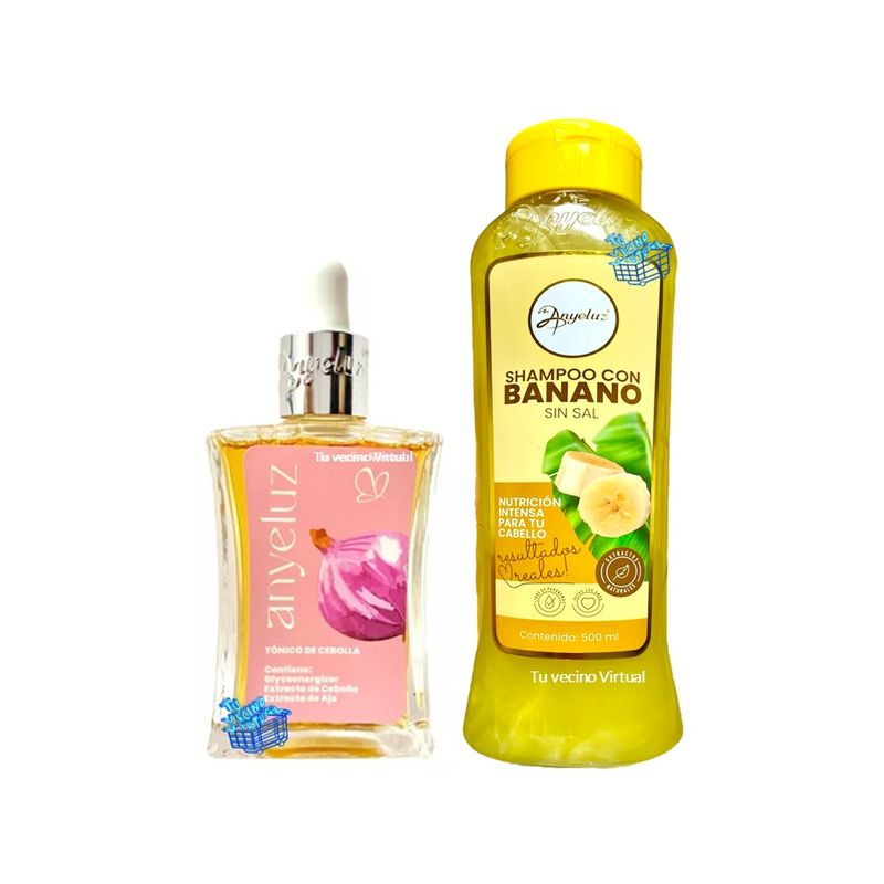ANYELUZ - Shampoo Banano + Tonico Cebolla Anyeluz