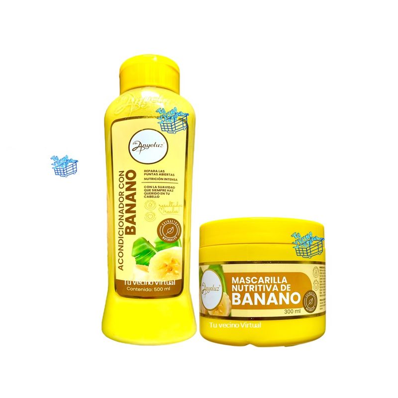 ANYELUZ - Acondicionador y mascarilla Banano Anyeluz