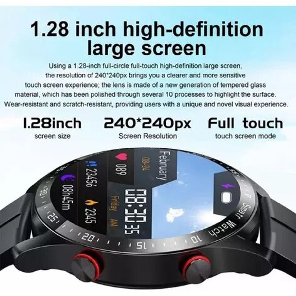 GENERICO - Reloj Inteligente Hw20 Ecg + Ppg Para Hombre Ip67 Llamadas Android IOS