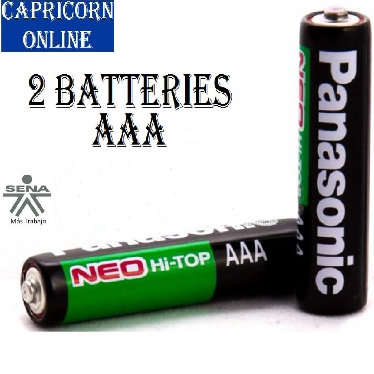 PANASONIC - 2 Pilas Baterías AAA Carbono Panasonic