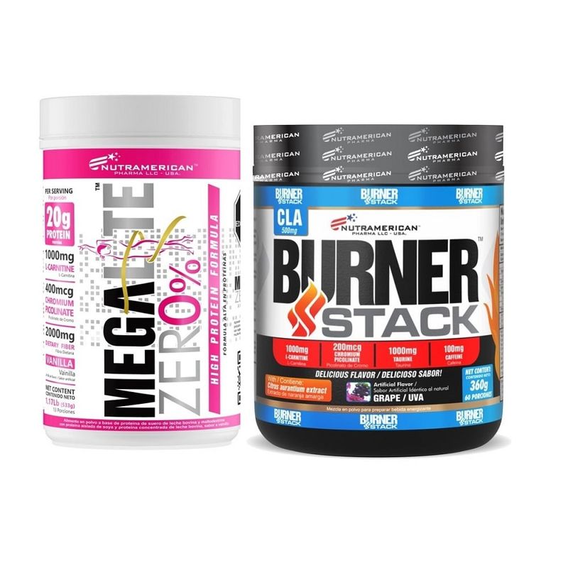 MEGAPLEX - Combo proteina Megalite Zero % 1.17 lb+  Burner Stack 0.8 lb