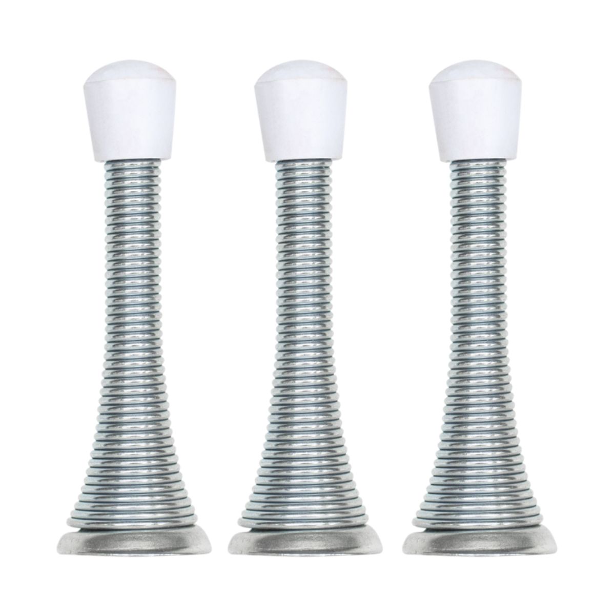 INDUMA - Tope de Puerta 3″ Resortado En Alambre De Acero zincado X3Und