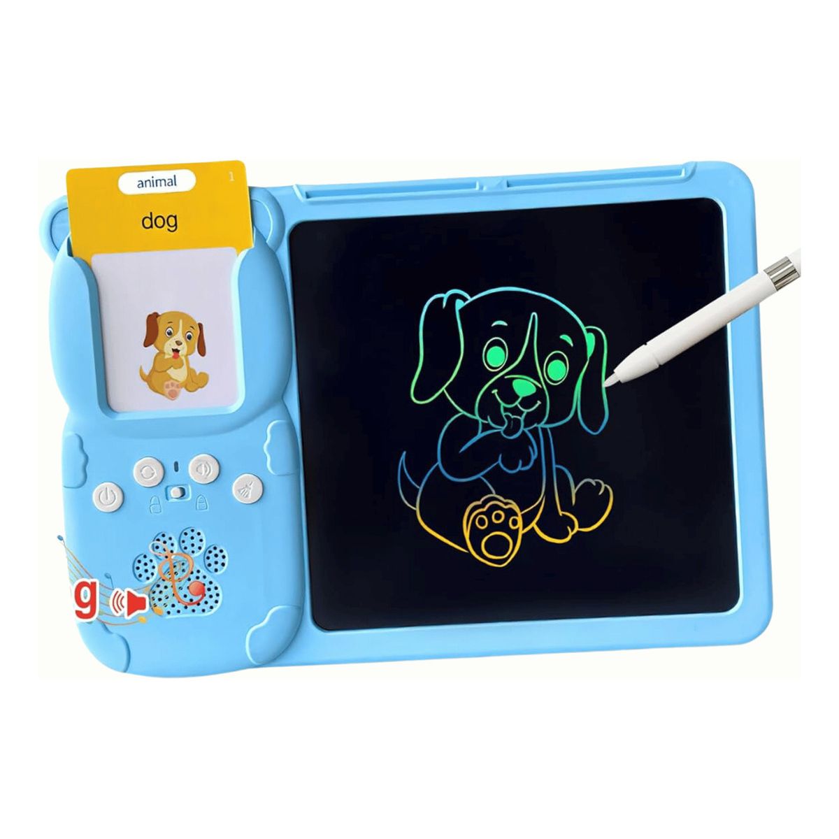 GENERICO - Tablet Infantil Educativa +112 Tarjetas Inglés Español