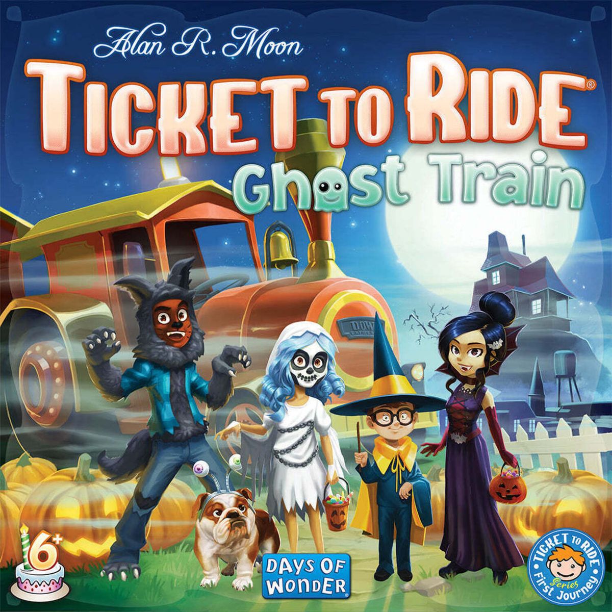 ASMODEE - Ghost Train De Ticket To Ride Juego De Mesa Inglés