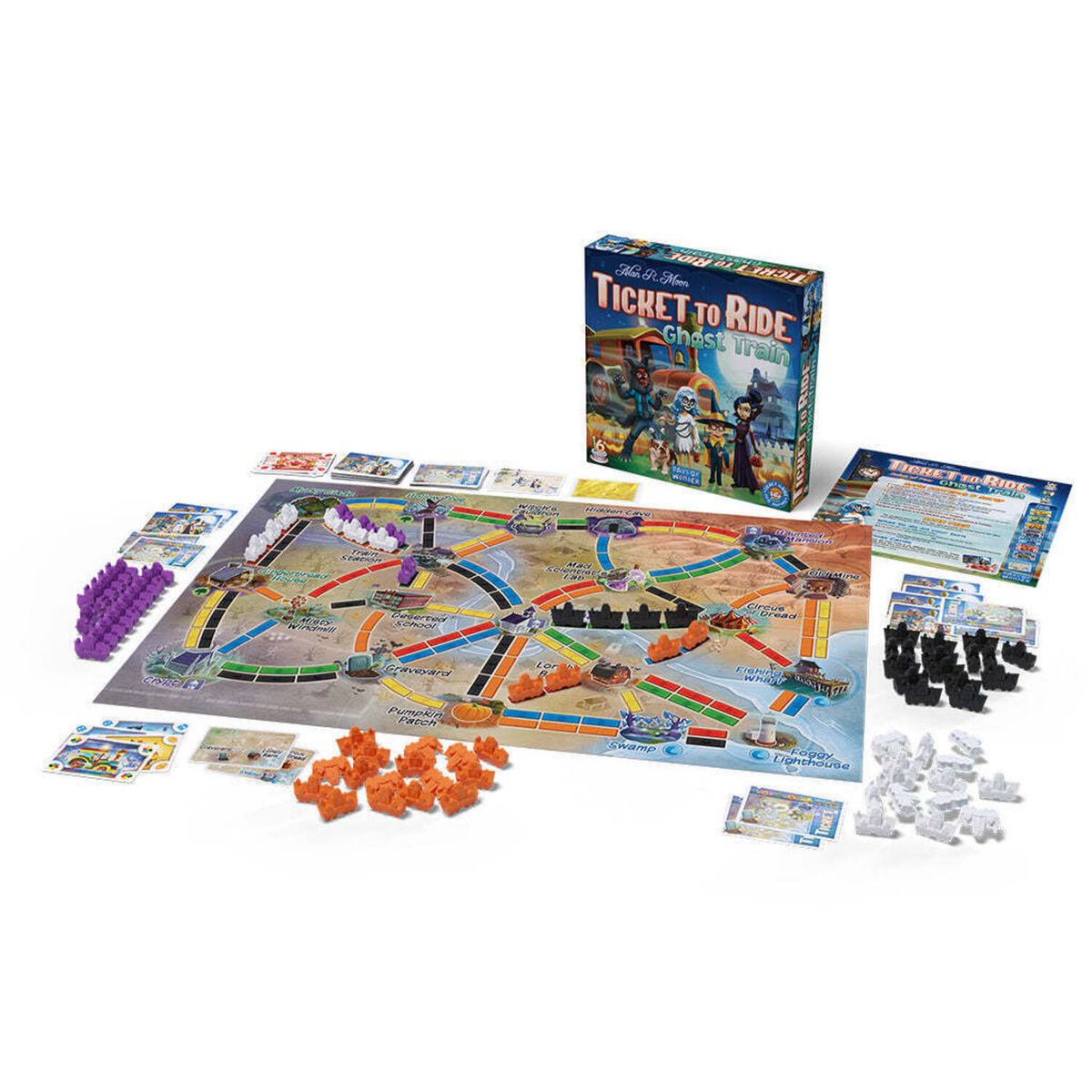 ASMODEE - Ghost Train De Ticket To Ride Juego De Mesa Inglés