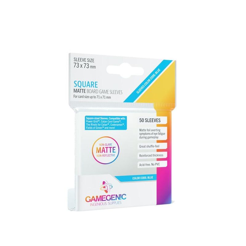 ASMODEE - Fundas Protectores Sleeves Matte Square 73x73mm x50