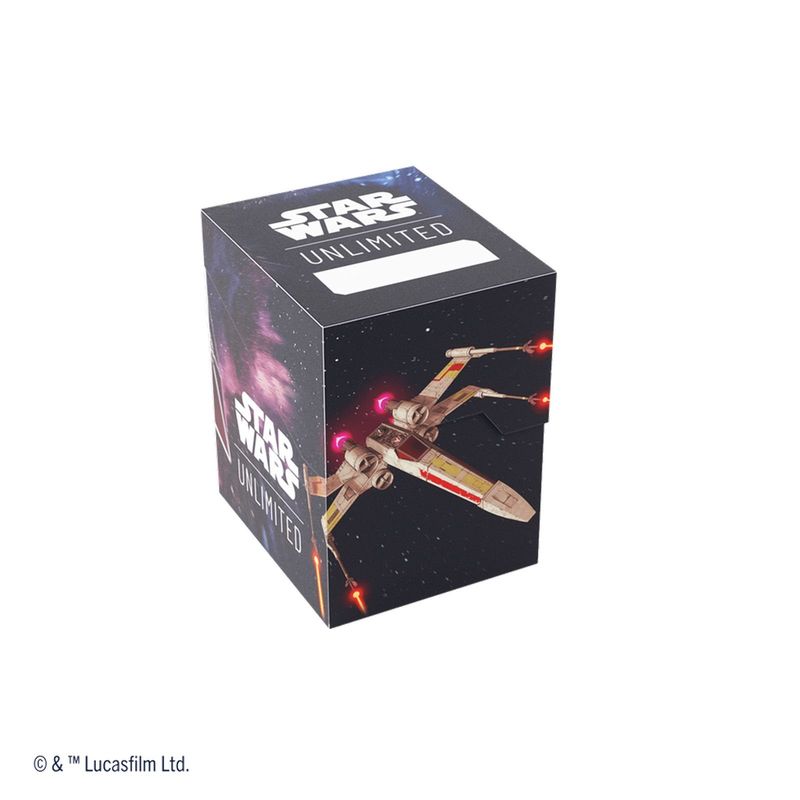 ASMODEE - Caja Deck Box Protector 60 BlackWrite Starwars Unlimited