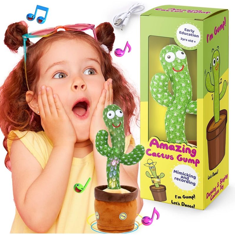 GENERICO - Cactus Bailarin Imita Voz Musical Bailarin Juguete Felpa