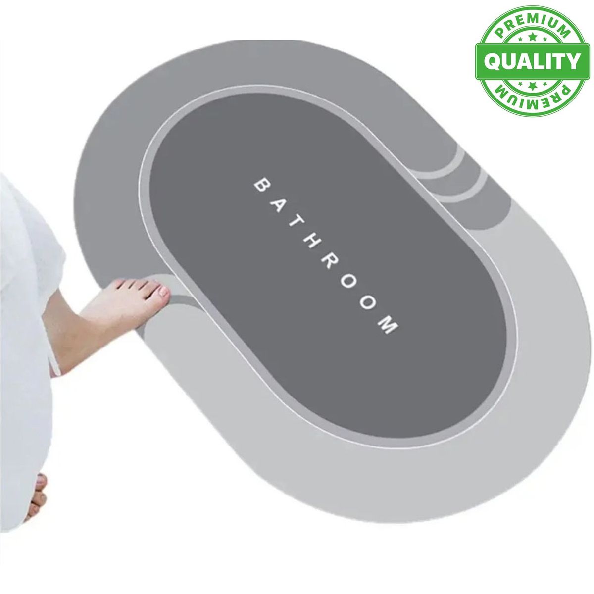 ONE PIXEL - Tapete Antideslizante Superabsorvente Alfombra De Baño 58x38