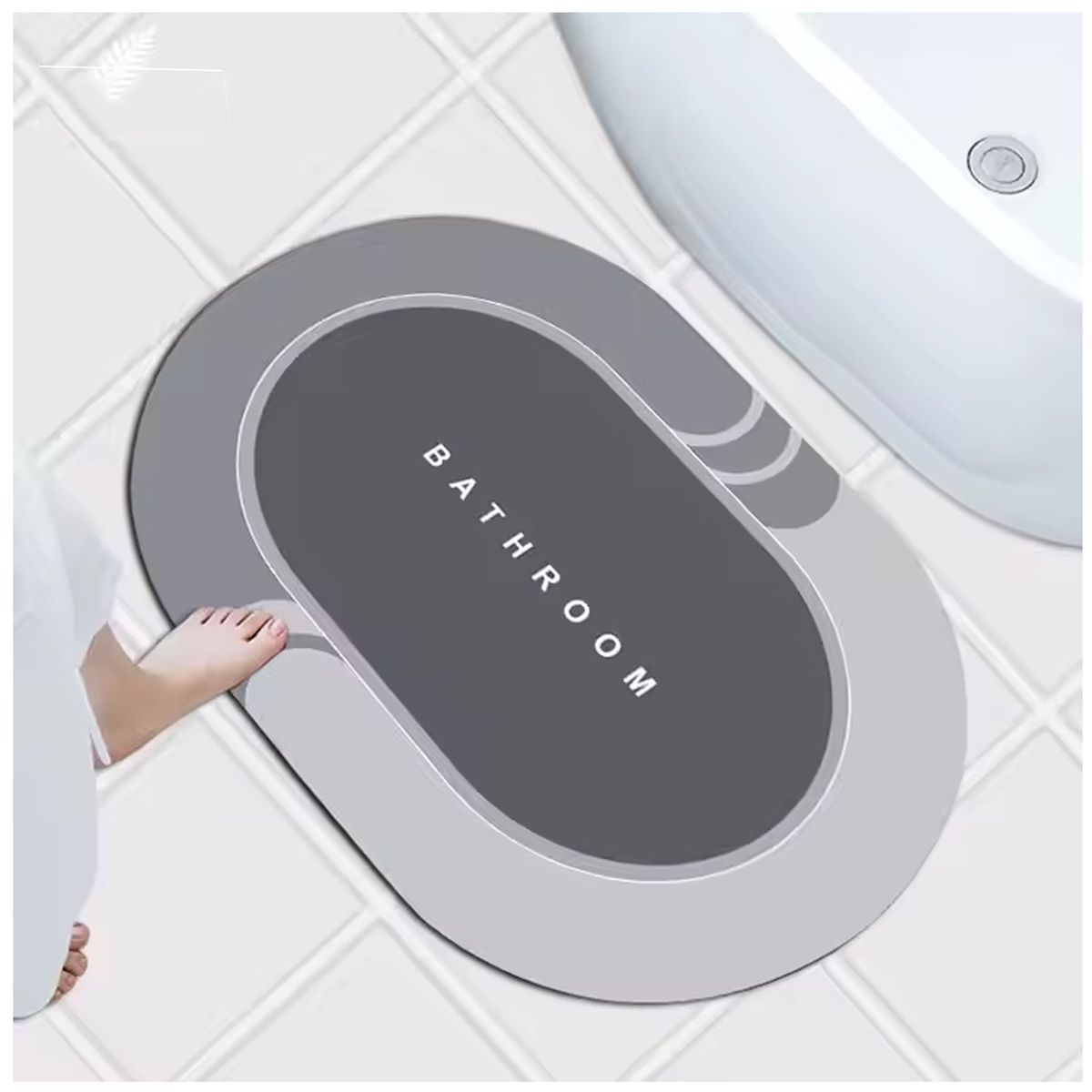 ONE PIXEL - Tapete Antideslizante Superabsorvente Alfombra De Baño 58x38