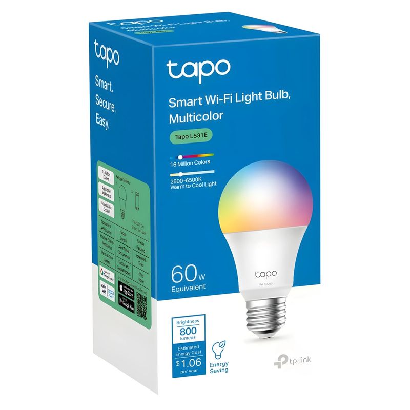 TP LINK - Bombillo Inteligente TP LINK WIFI Multicolor Funciona Google y Alexa