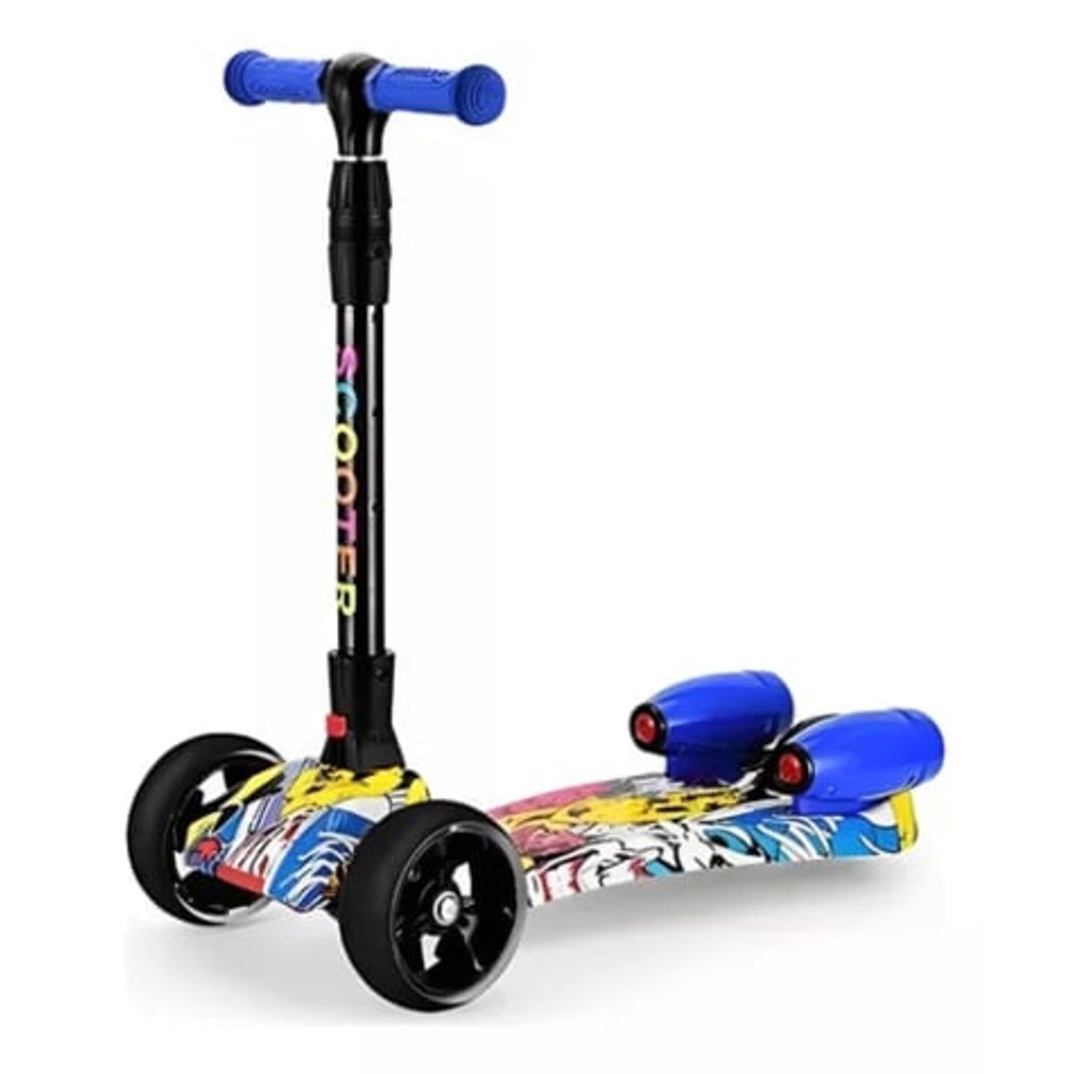 SCOOBY DOO - Patineta Scooter Con Humo Para Niños Luces Led