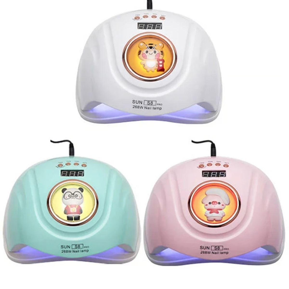SUN - Lámpara UV LED SUN S8 Pro 268W para Uñas