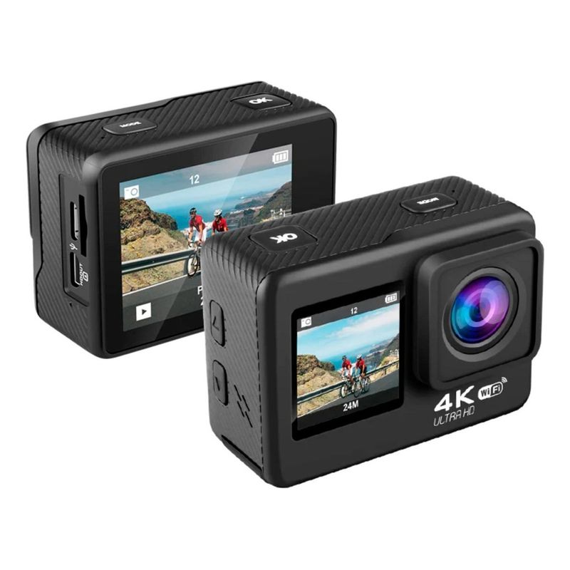 XALTA - Camara Deportiva Video Real 4k Wifi Con Accesorios Para Moto