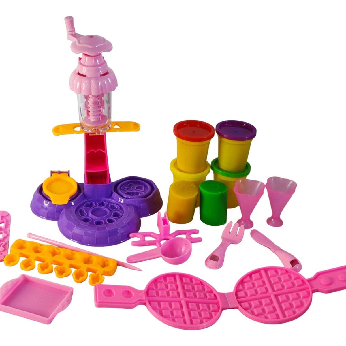 GENERICO - Juguete Niños Maquina Fabrica Helados Plastilina Ice Cream