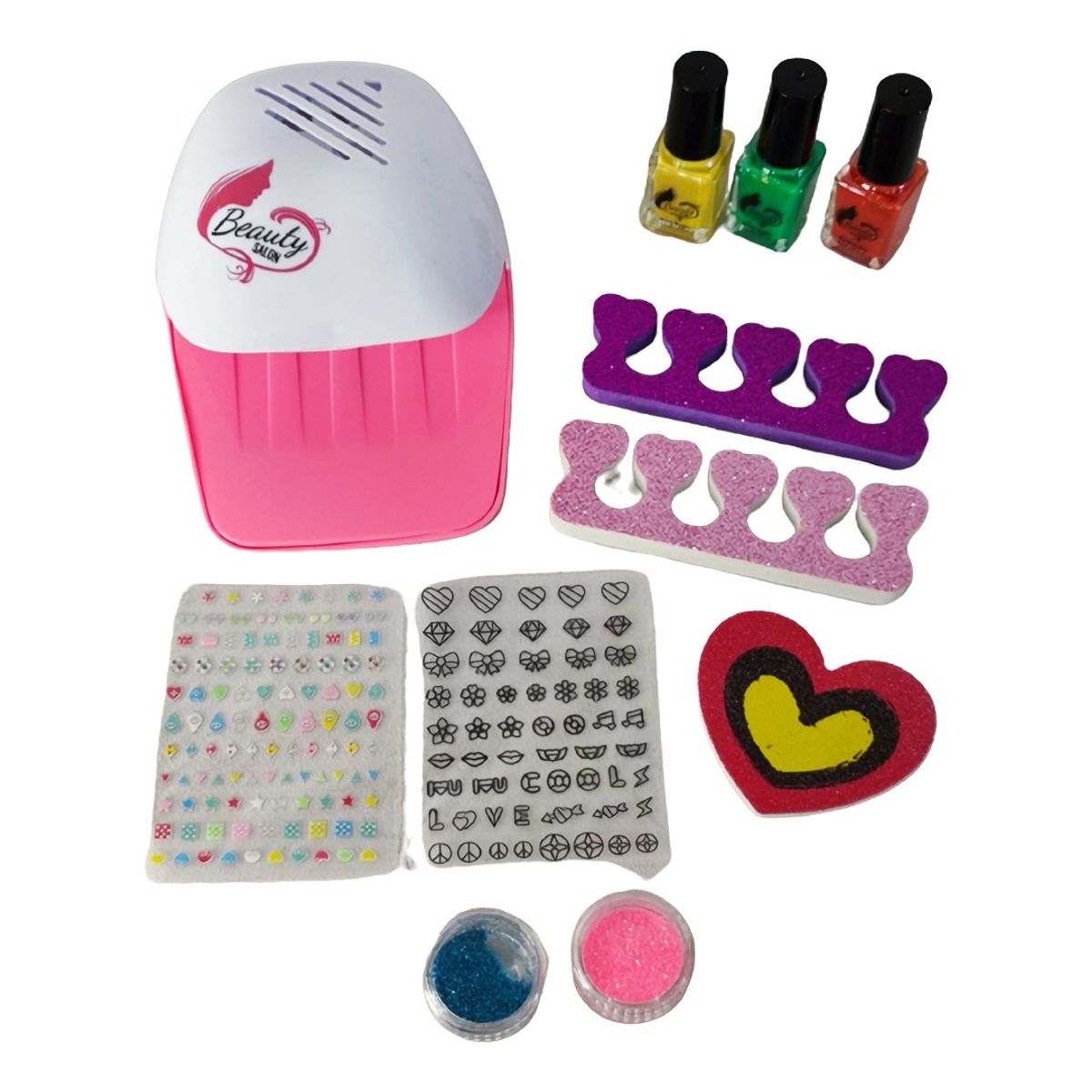 GENERICO - Juguete Kit Manicure Uñas Esmaltes Accesorios Decoración