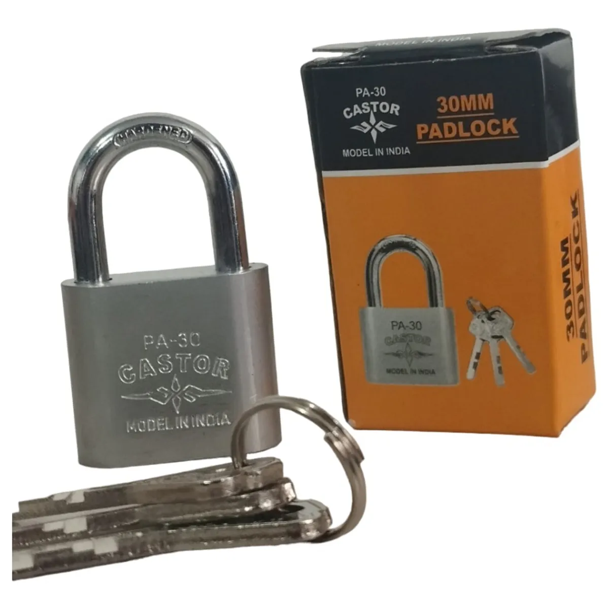 GENERICO - Mini Candado Seguridad 30mm 2 Llaves Acero Endurecido