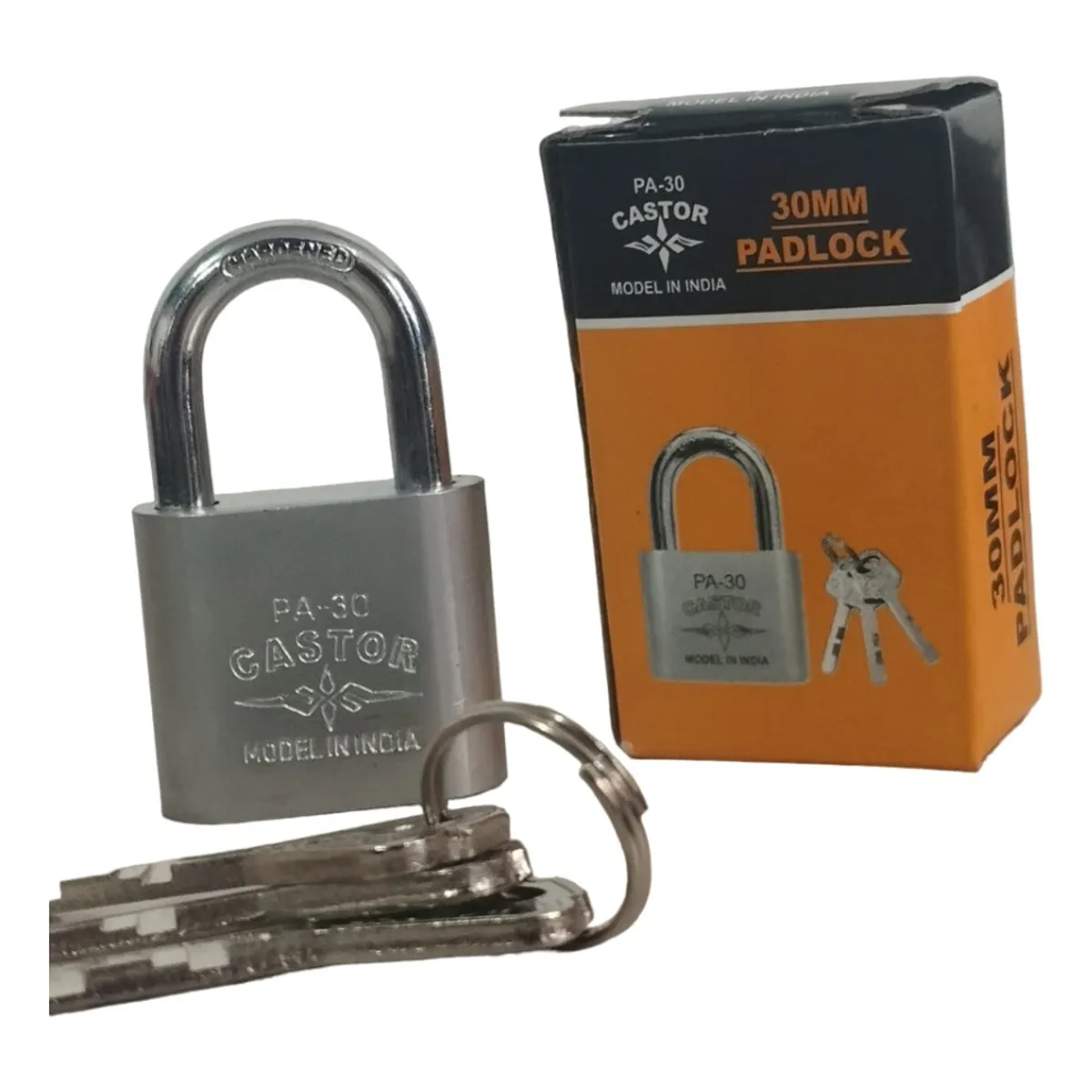 GENERICO - Mini Candado Seguridad 30mm 2 Llaves Acero Endurecido