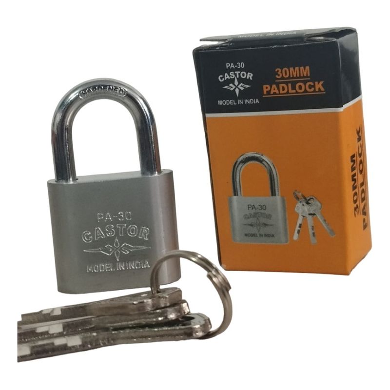 GENERICO - Mini Candado Seguridad 30mm 2 Llaves Acero Endurecido