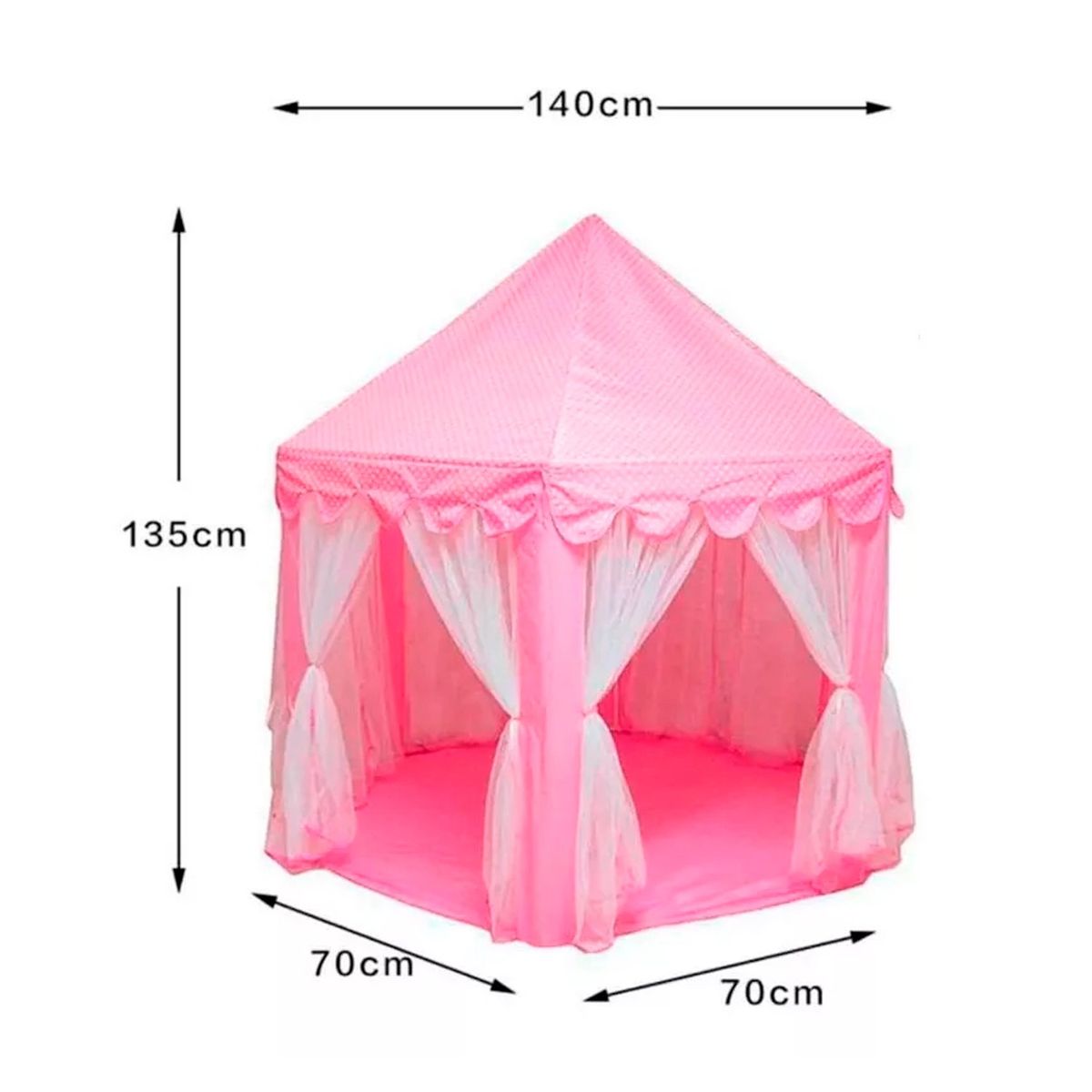 GENERICO - Carpa Casa Niñas Niños Luces Grande Plegable Juegos Campar