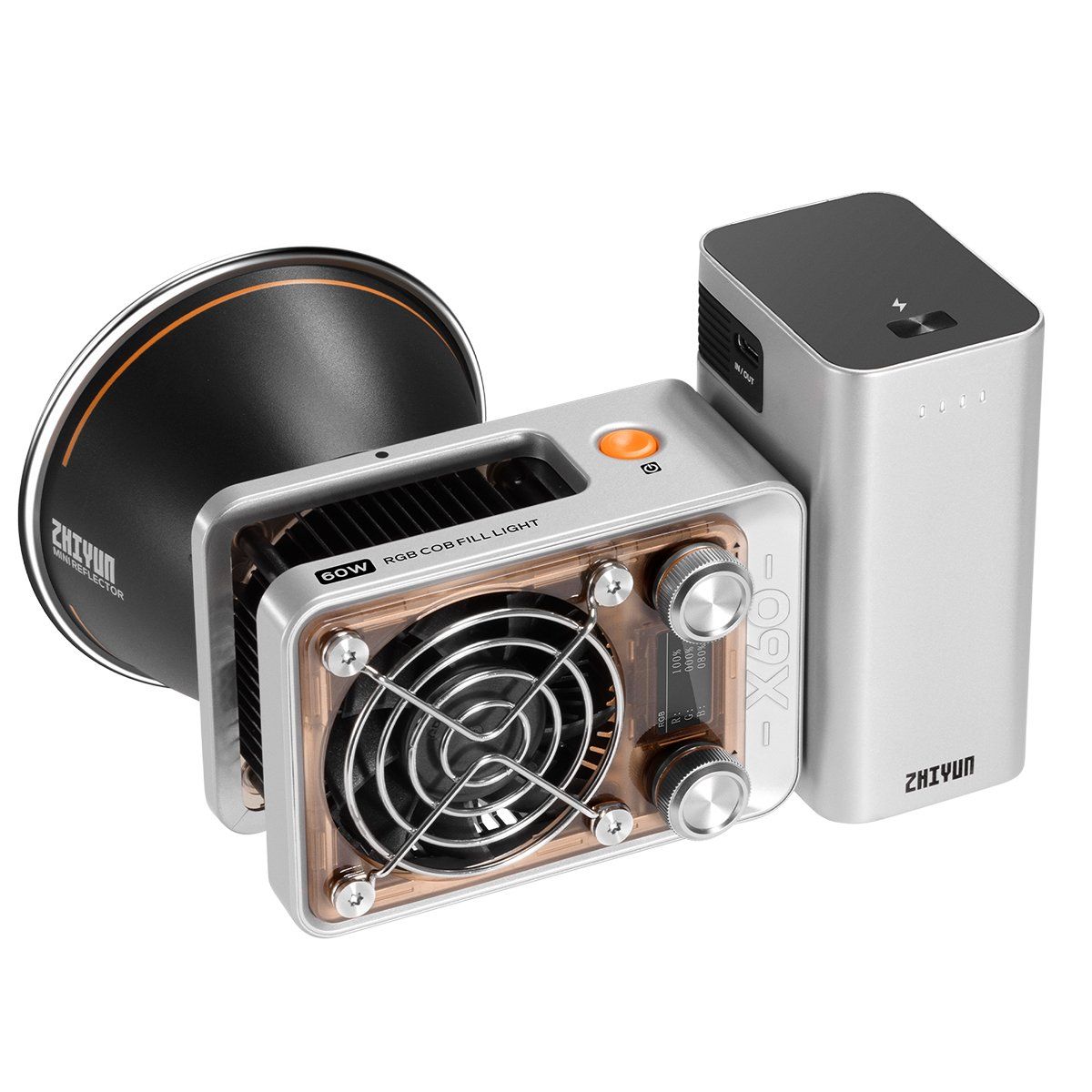 ZHIYUN - Luz Led Rgb Molus X60 Combo Zhiyun Compacta De Bolsilla 60w