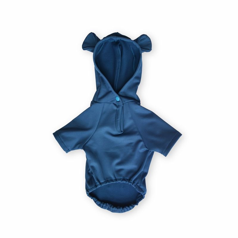 WAWAW - Hoodie para perro talla XS Orejas Gimnastic Perchado Azul Oscuro