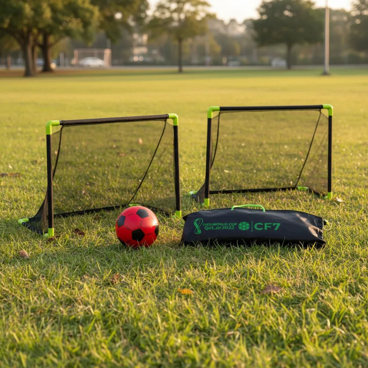 GENERICO - Cancha Futbol Soccer X2 Juguete Armable + Balón