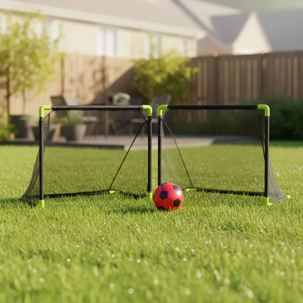 GENERICO - Cancha Futbol Soccer X2 Juguete Armable + Balón