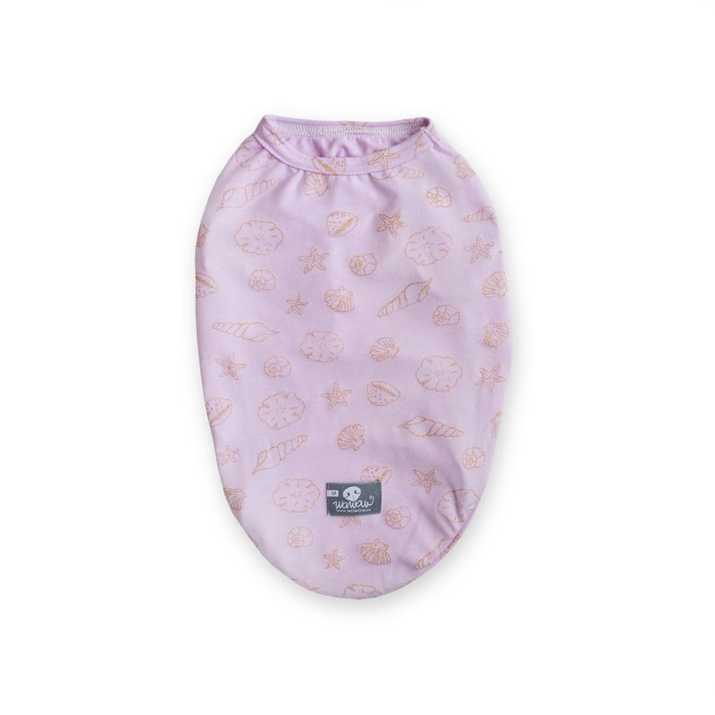 WAWAW - Esqueleto para perro talla L Lila Dibujos Dorados Mar