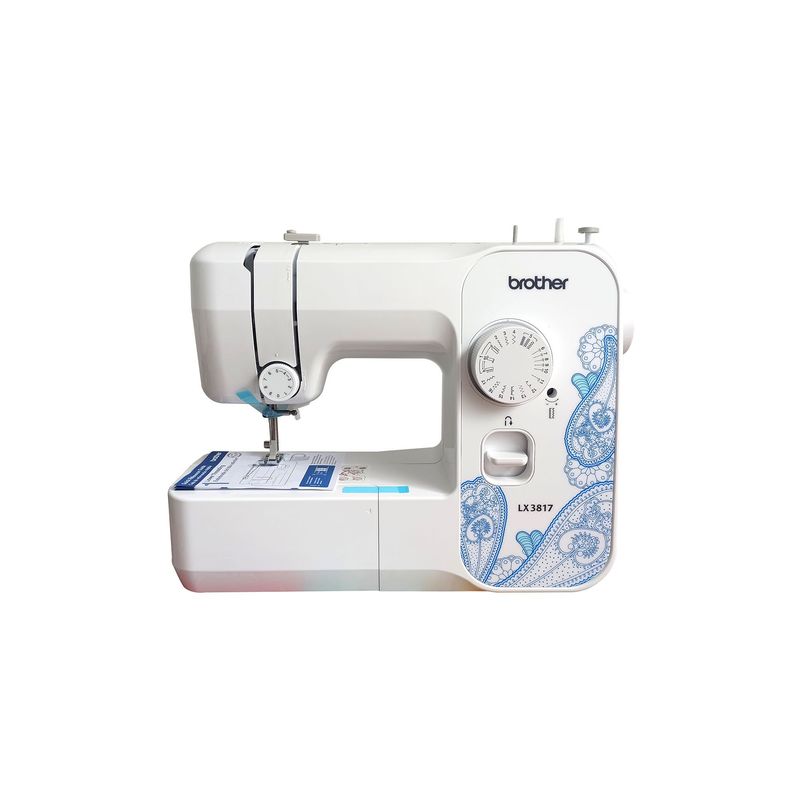 BROTHER - Máquina de coser recta Brother LX3817 portable blanca 110V
