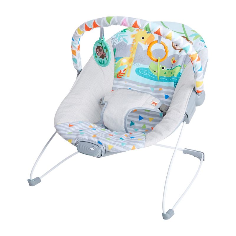 BRIGHT STARTS - Silla Mecedora Safari Bebe Bright starts Gris 12204