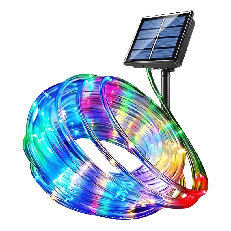 GENERICO - Luz Led Solar Navideña Manguera X 12 Metros Y 100 Leds