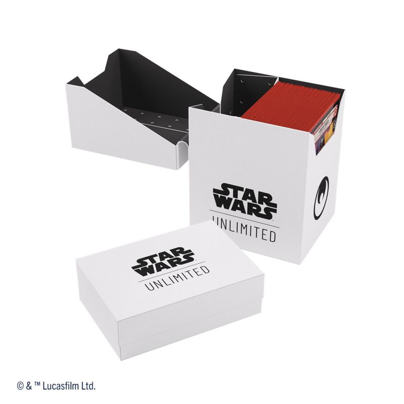 ASMODEE - Caja Deck Box Protector 60 Starwars WhiteBlack Unlimited