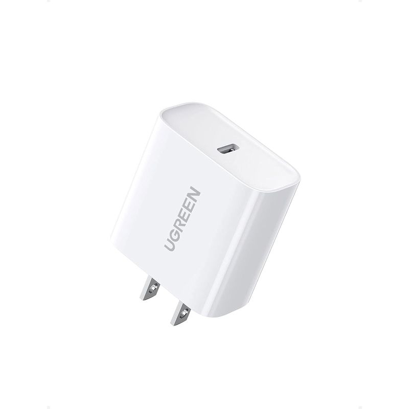 UGREEN - Cargador 20W + Cable Lightning MFi Blanco