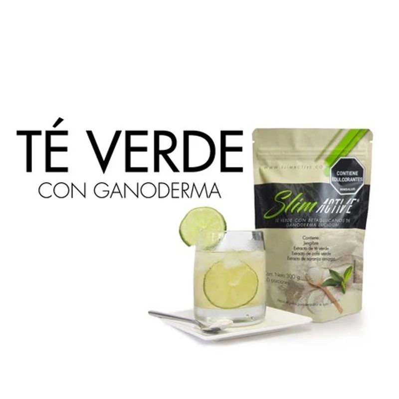 VIA7 - té verde con ganoderma tomalo frio o caliente muy delicioso