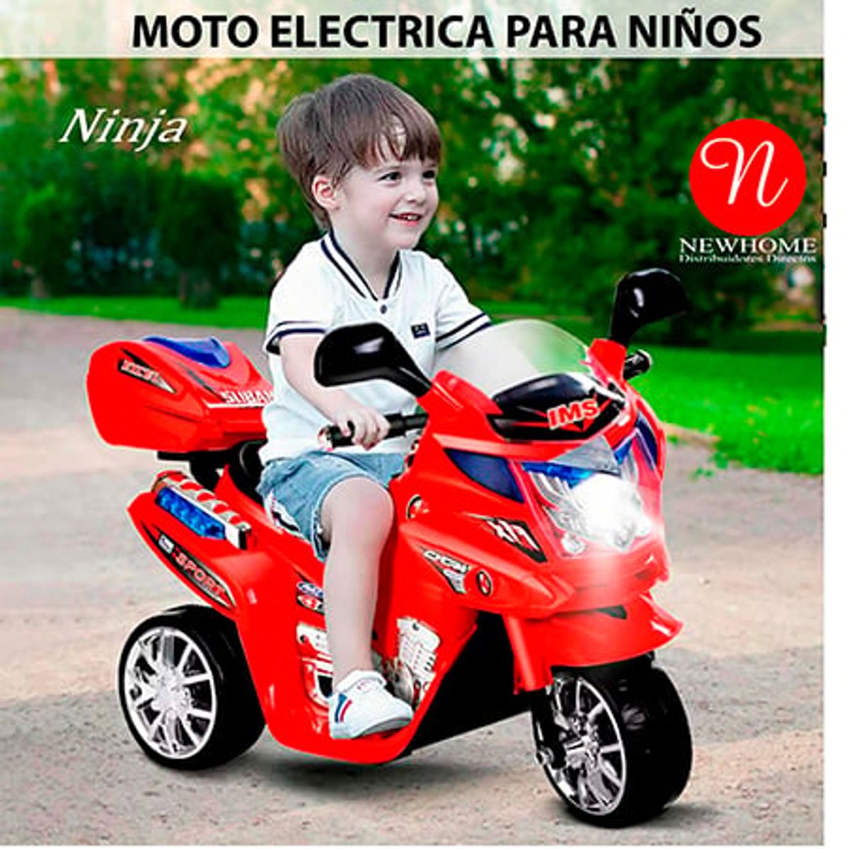 GENERICO - MOTO ELECTRICA PARA NIÑOS de 1 a 4 Años Recargable.