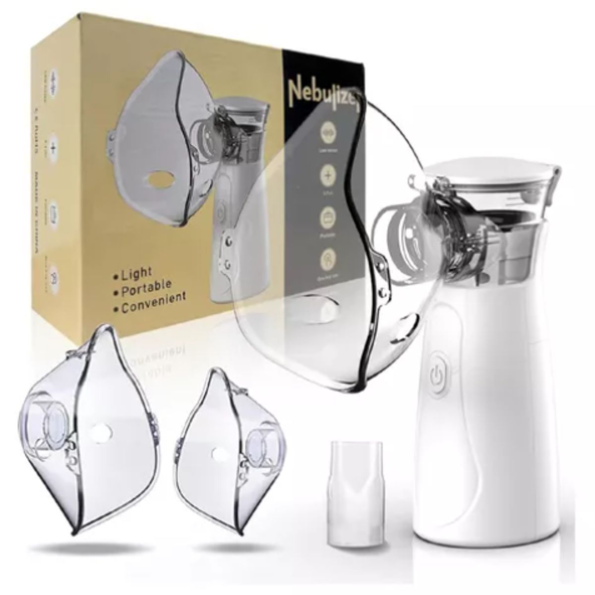 INNOVA - Nebulizador Portable Niños Adultos Doble Boquilla Nebulizer