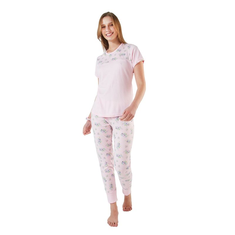 SANTANA - Pijama Mujer Hanna Verde Menta