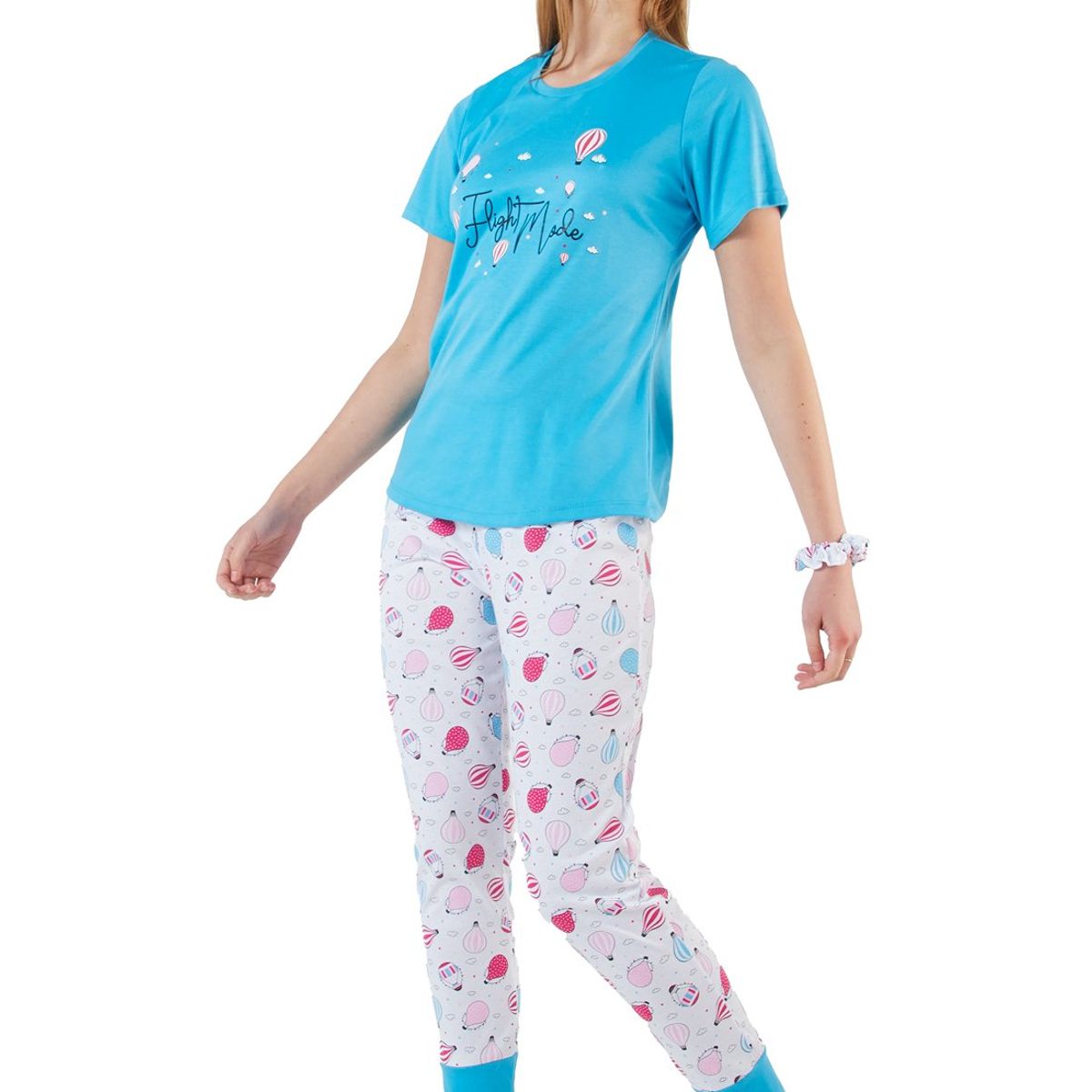 SANTANA - Pijama Mujer Hanna Aguamarina