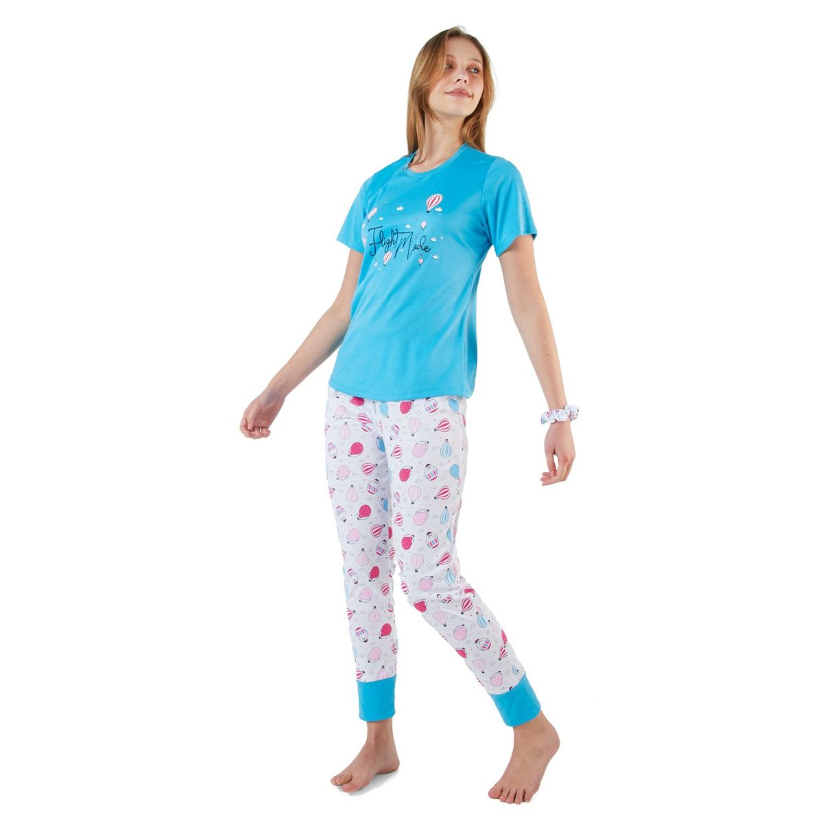 SANTANA - Pijama Mujer Hanna Aguamarina