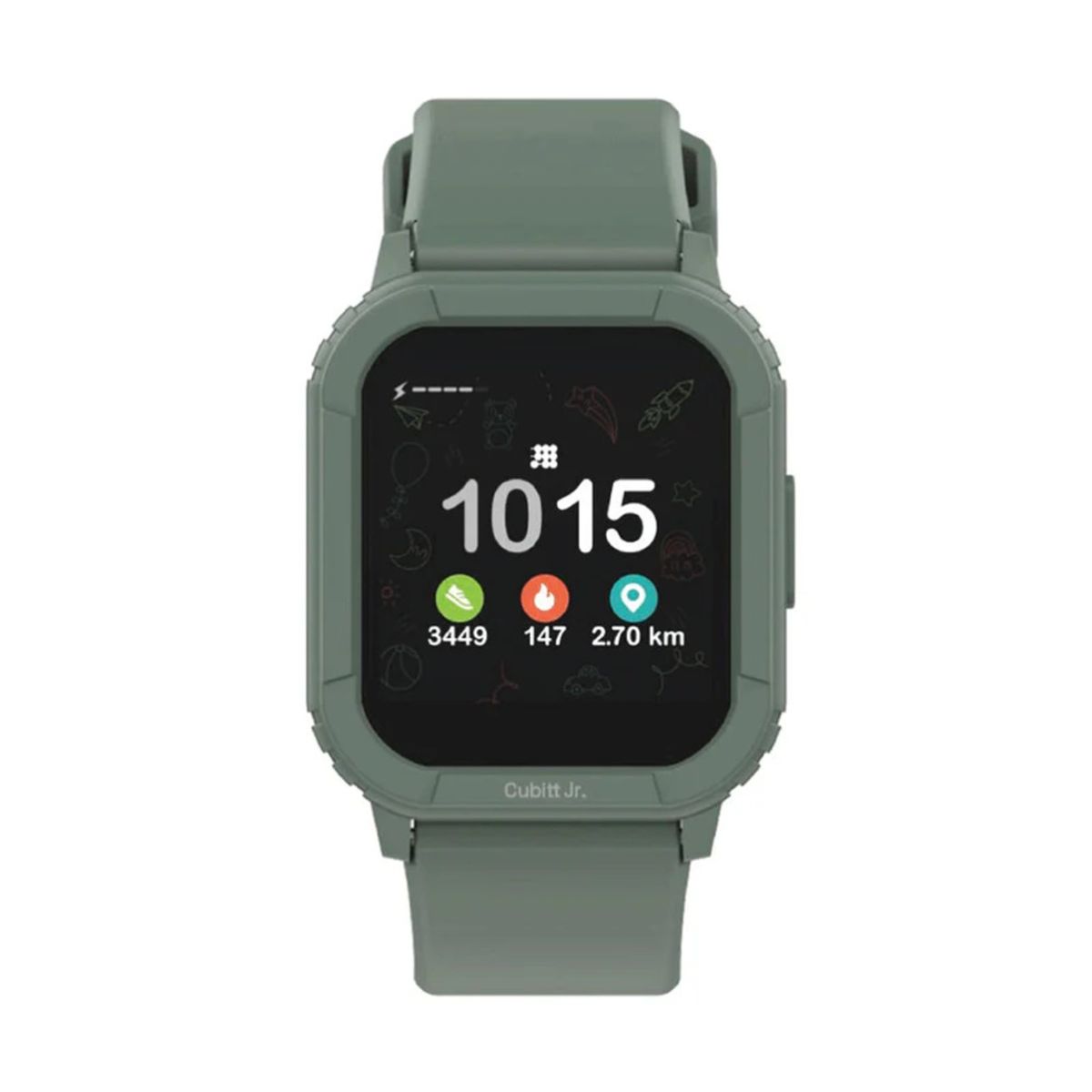CUBITT - Smartwatch Reloj Inteligente De Niños Cubitt Jr Pantalla 1.4 pulg. Forest Green